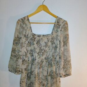 Floral Print Women's Blouse